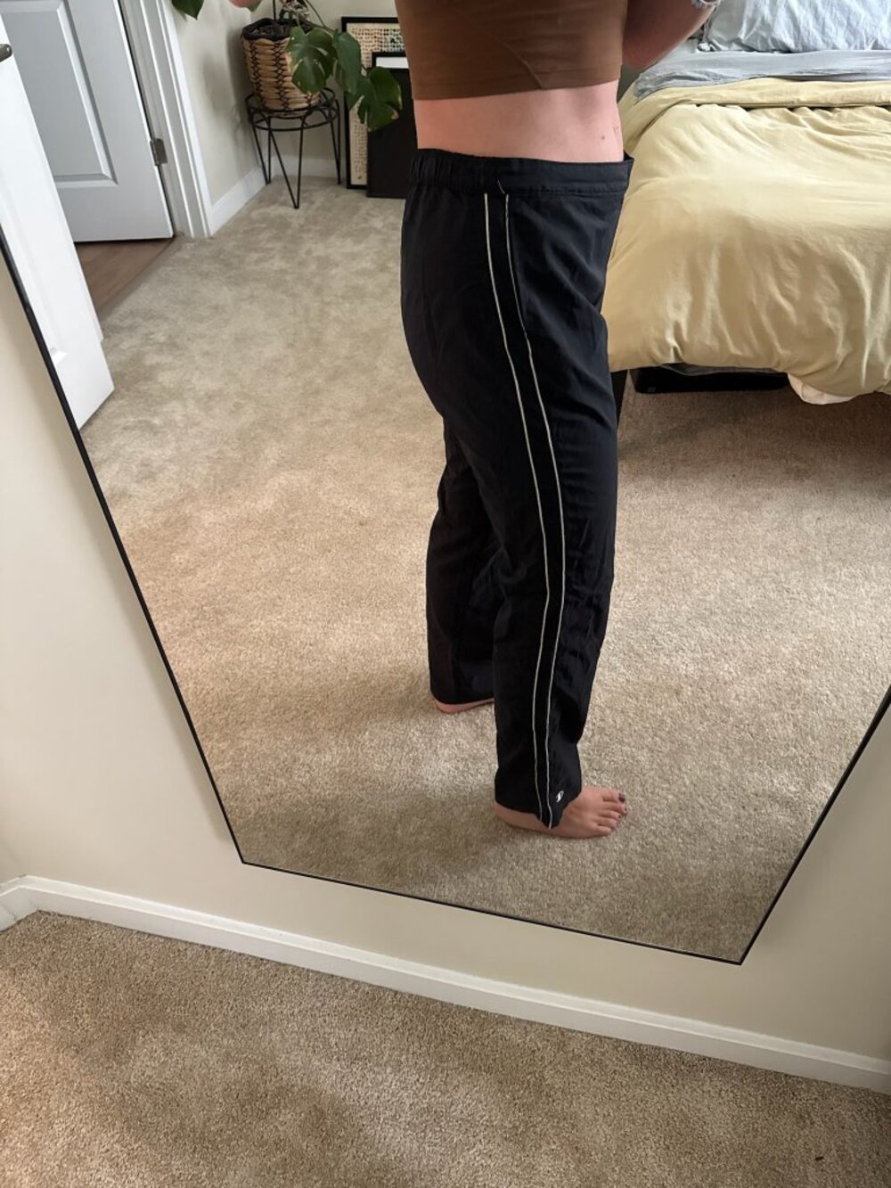 Retro Champion Elite Black Track Pants Size Large